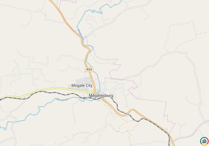 Map location of Magaliesburg
